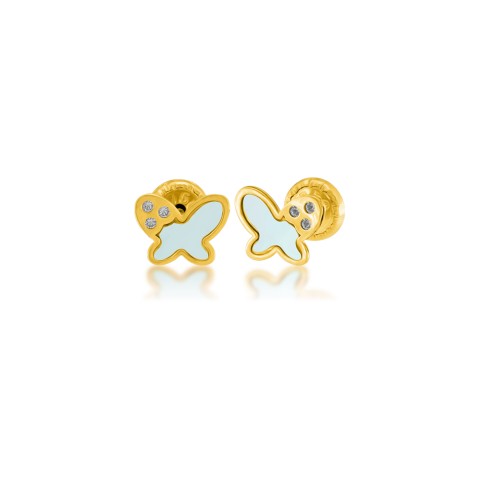 Butterfly Shape gold Earrings