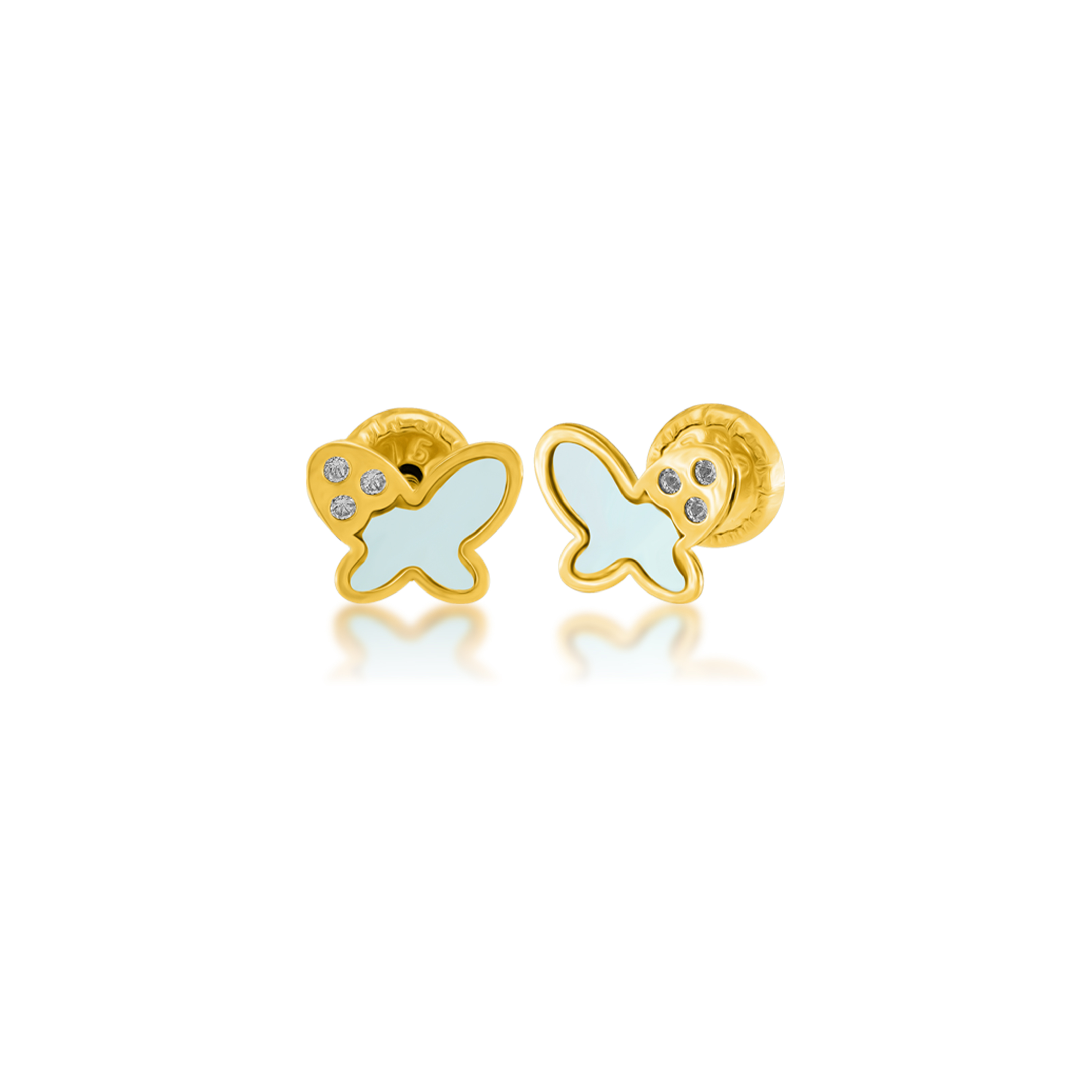 Butterfly Shape gold Earrings